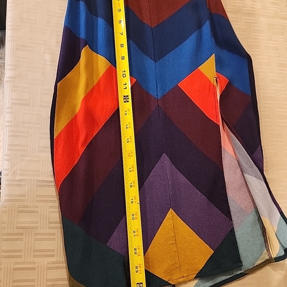 Multicolor Chevron Pattern Dress - Picture 11 of 11